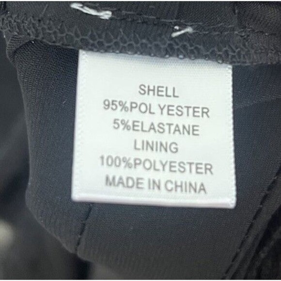 Adrianna Papell Black Dress Cap Sleeve Square Neck Flow Lace Party Stretch 18W - Picture 8 of 8